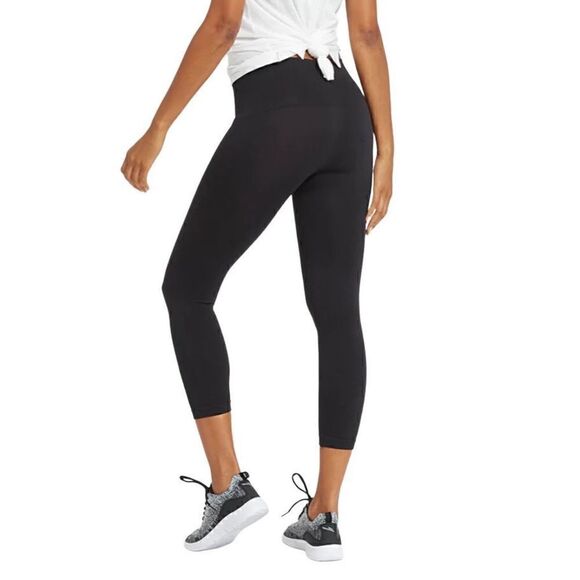 SPANX Look at Me Now Seamless Cropped Leggings Black NWOT Small - Picture 8 of 8